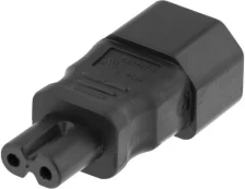 DELTACO maitinimo adapteris, IEC 60320 C14 prie IEC 60320 C7, 250V / 2.5A, juodas kaina