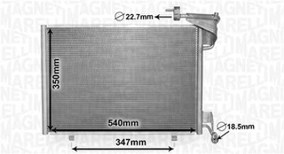 Kondensatorius, oro kondicionierius MAGNETI MARELLI 350203870000