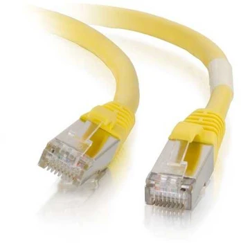 Mercodan KAT6A S/FTP 5,0m, Gul, Patchkabel, Halogenfri LSZH,