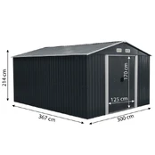 Metalinis sandėliukas "Apuokas", 11 m2 kaina