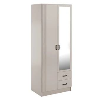 Spinta Mebelbos Kami 2d2s, 80x53,8x205,6 cm, smėlio spalvos