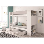 Dvivietė dviaukštė lova GARET 180x80 kaina
