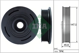 INA 544 0098 10 Crank pulley kaina