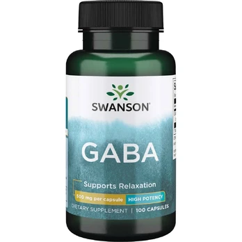 Swanson GABA aminorūgštis, 100 kapsulių