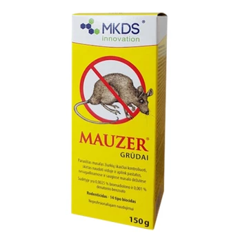 Graužikų nuodai MAUZER, grūdais, 150 g