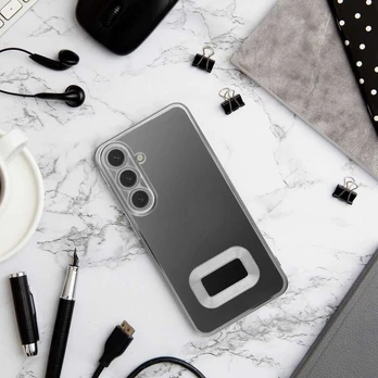 GLAM dėklas XIAOMI REDMI NOTE 14 5G sidabrinis