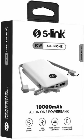 S-link P102 10000mAh PRM 2*USB Type-C All in One B