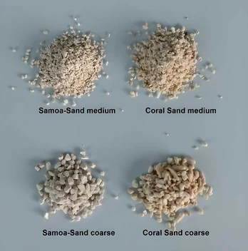 Samoa baltas argonito smėlis 3-4mm 15kg