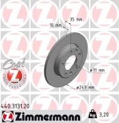 Stabdžių diskas ZIMMERMANN 440.3131.20 kaina