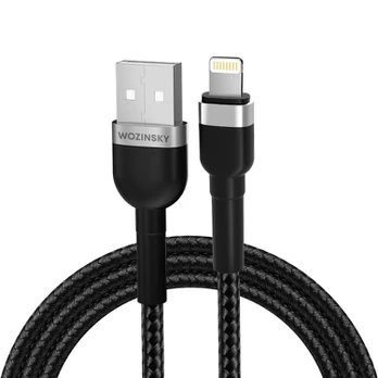 Wozinsky WNBAL1 USB-A | Lightning 2.4A cable 1 m - juodas