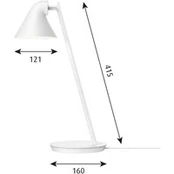 Louis Poulsen NJP Mini LED stalinė lempa balta