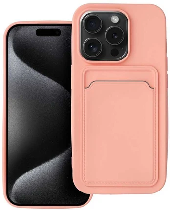 Dėklas Oem CARD Case for IPHONE 15 PRO pink