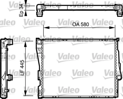 Variklio radiatorius VALEO VAL734276