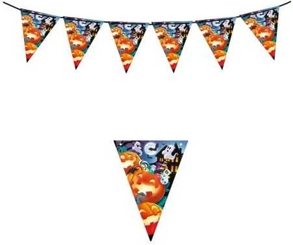 Fiesta Græskar vimpelguirlande, 3 m