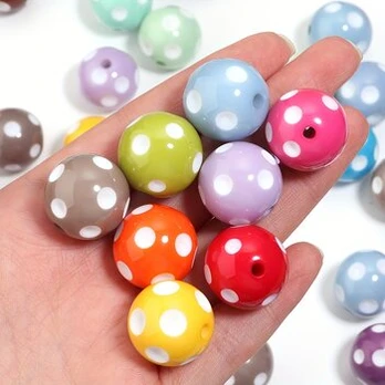 Derva karoliukai, Yellow(5pcs)