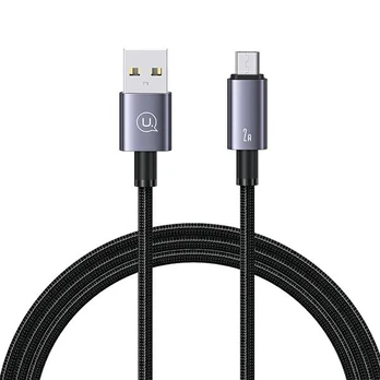 USAMS Kabelis USB na Micro-USB 2A 1,2m Fast Charging plieno|tarnish SJ668USB01 (US-SJ668)
