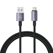 USAMS Kabelis USB na Micro-USB 2A 1,2m Fast Charging plieno|tarnish SJ668USB01 (US-SJ668) kaina