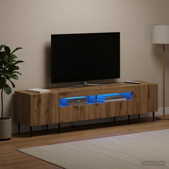 5 dalių LED televizoriaus stovas Artisano ąžuolo
