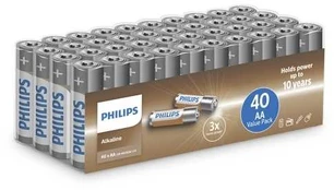 Philips Alkaline AA Batteries - 40-pack
