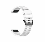 Garmin Fixed QuickFit silicone strap, 22 mm, baltas