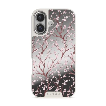 Sakura - iPhone 16 Case, Elite Mirror Light (MagSafe) / Silver