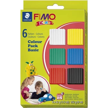 Rinkinys molinių figūrėlių gamybai Fimo Basic 123-288, įvairių spalvų, 252 g