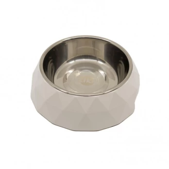 DIAMOND Gyvūnų dubenėlis baltas, S