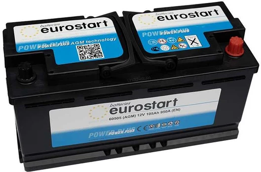 EUROSTART START STOP AGM 105Ah 950A (EN) akumuliatorius