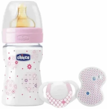 Chicco Regalo Well-Being Silicone "Mum Effect" Rose 0m+ Set 3 Pieces