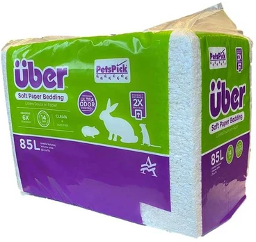 Über - Soft Paper Bedding 85l Baltas