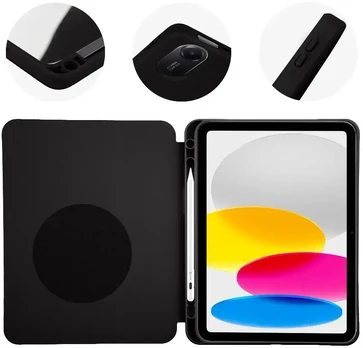 OBAL:ME SolidTab Case for Apple iPad 10.9 2022/11 2025 Juodas