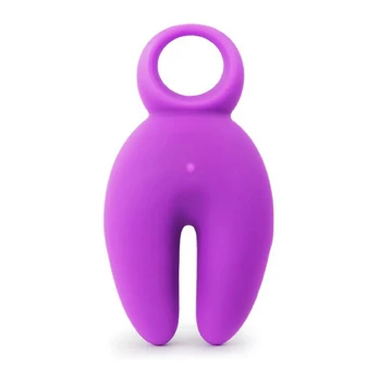 Elite Clio Compact Dual-Function Silicone Stimulator, 9 Modes, Purple