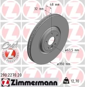 Stabdžių diskas ZIMMERMANN 290.2270.20 kaina