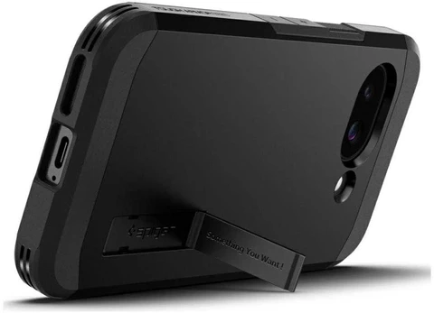 Juodas dėklas Google Pixel 9A telefonui "Spigen Tough Armor MAG Magsafe"