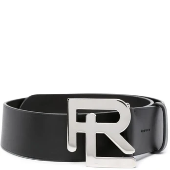 Diržas moterims, Juoda, 50mm rl logo belt wide