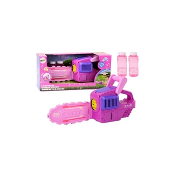 Lean Toys Soap Bubble Machine grandininis pjūklas Rožinė