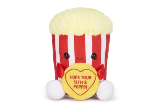 Love Hearts 7" Poppin 18Th Birthday Plush Gift