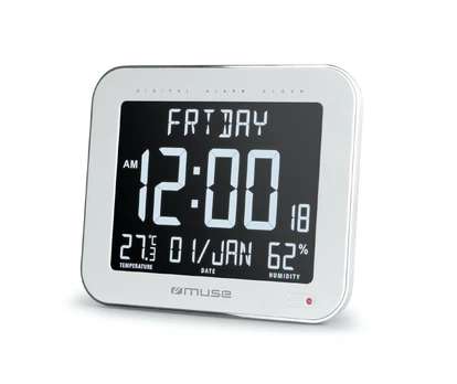 Muse | Wall Clock with Alarm Function | M-090 WMC | White