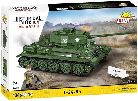 Cobi Klocki t-34-85 1046 klocków