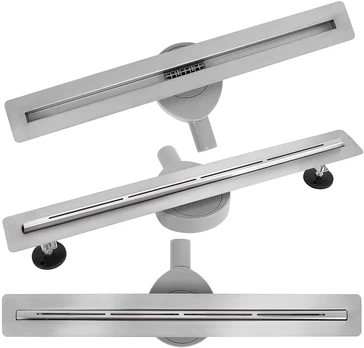 Dušo latakas REA FILO, Brushed Steel Nickel, 80 cm