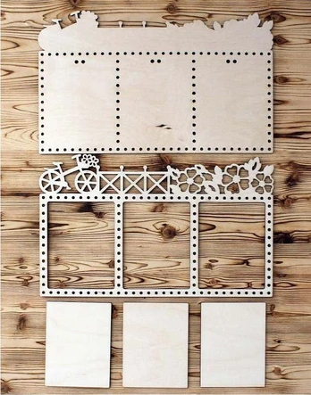 Triple frame "Flowers - bike" OR-051