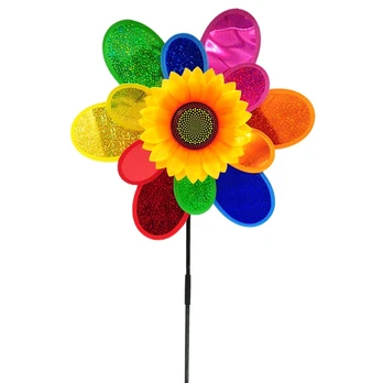 Vėjo malūnėlis su saulėgrąža, 75 cm