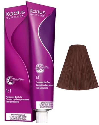Plaukų dažai Kadus Professional Permanent Color, 4/77, 60 ml