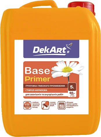 Giluminis gruntas DekART BASE, bespalvis, 2 l