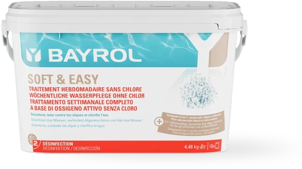 Bayrol Baseinų priežiūros priemonė BE CHLORO Soft & Easy, 4,48 Kg
