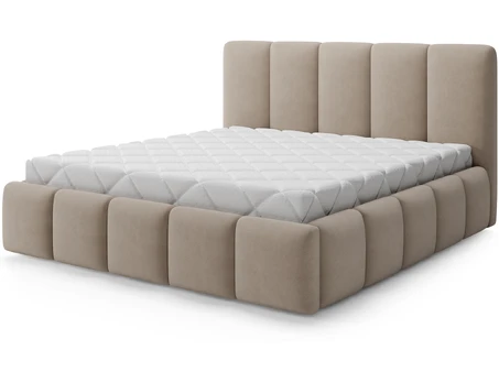 „Bed Edvige“ 160x200, „Modern“, smėlio spalvos