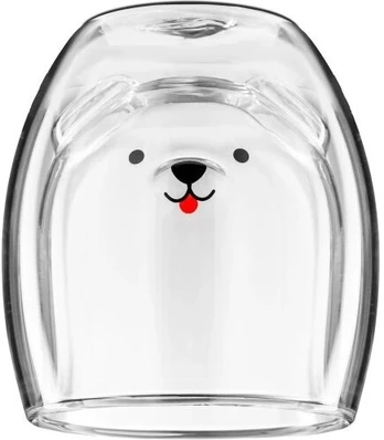 Dvigubo stiklo puodelis Dog, 360 ml