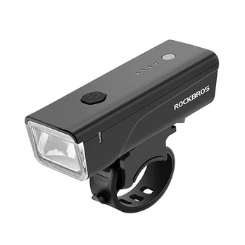 Rockbros 24510003001 front bicycle light 260 lm + USB-C - USB-A cable - juodas