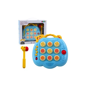 Lean Toys Whac-A-Mole Skill Game Hammer For Toddlers Mėlyna