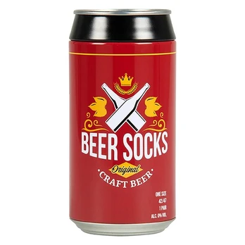 Kojinės vyrams skardinėje Beer socks, juodos, 42-47